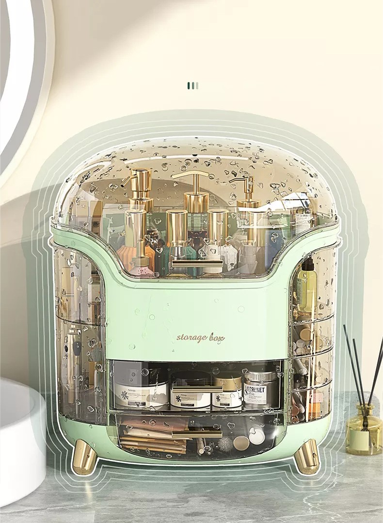 Dust & Water-Proof Large Capacity Cosmetics Storage Box