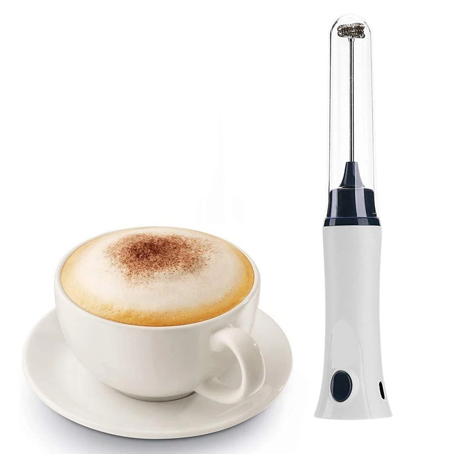 Handheld Electric Coffee Mixer Automatic Milk Foamer Egg Beater With Cover-KD101